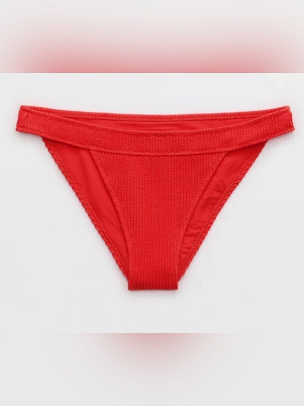 NWT Aerie Crinkle Banded Cheeky Bikini Bottom Size M